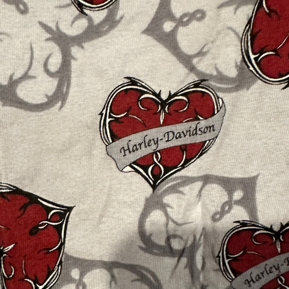 Harley-Davidson Gray and Red Pajama Dress - Picture 2 of 3